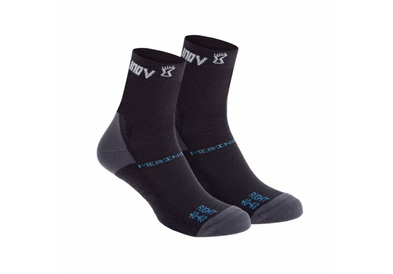 Inov-8 Merino Höga (Twin Pack) Strumpor Herr Svarta Sverige TDLE83624